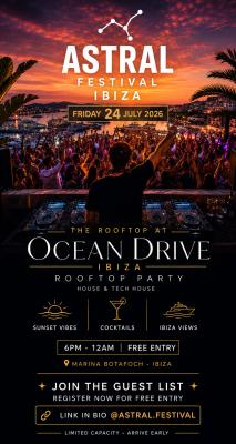 ASTRAL FESTIVAL - ROOFTOP PARTY - HOUSE TO TECH HOUSE