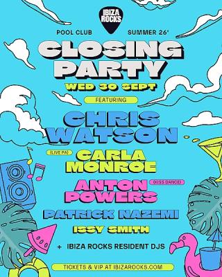 Ibiza Rocks Pool Club Closing Party