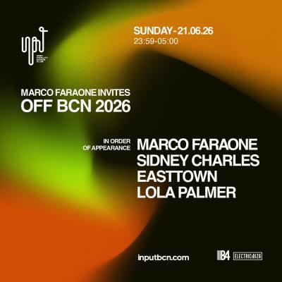 INPUT OFF BCN 2026 Pres Marco Faraone Invites