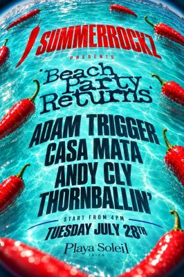 THE BEACH PARTY RETURNS With SUMMERROCKZ
