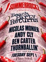 THE BEACH PARTY RETURNS With SUMMERROCKZ